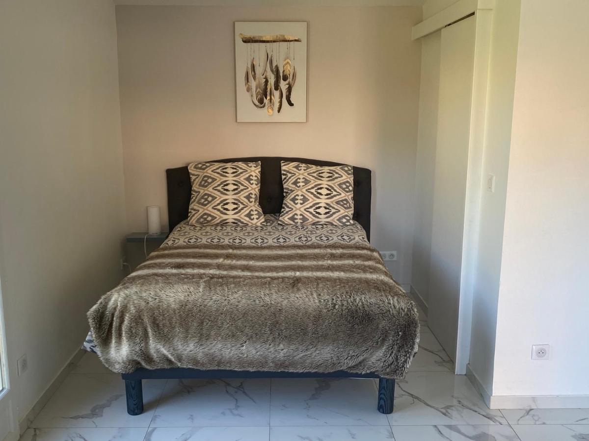 Studio climatisé avec piscine et jardin Villeneuve-Loubet Esterno foto