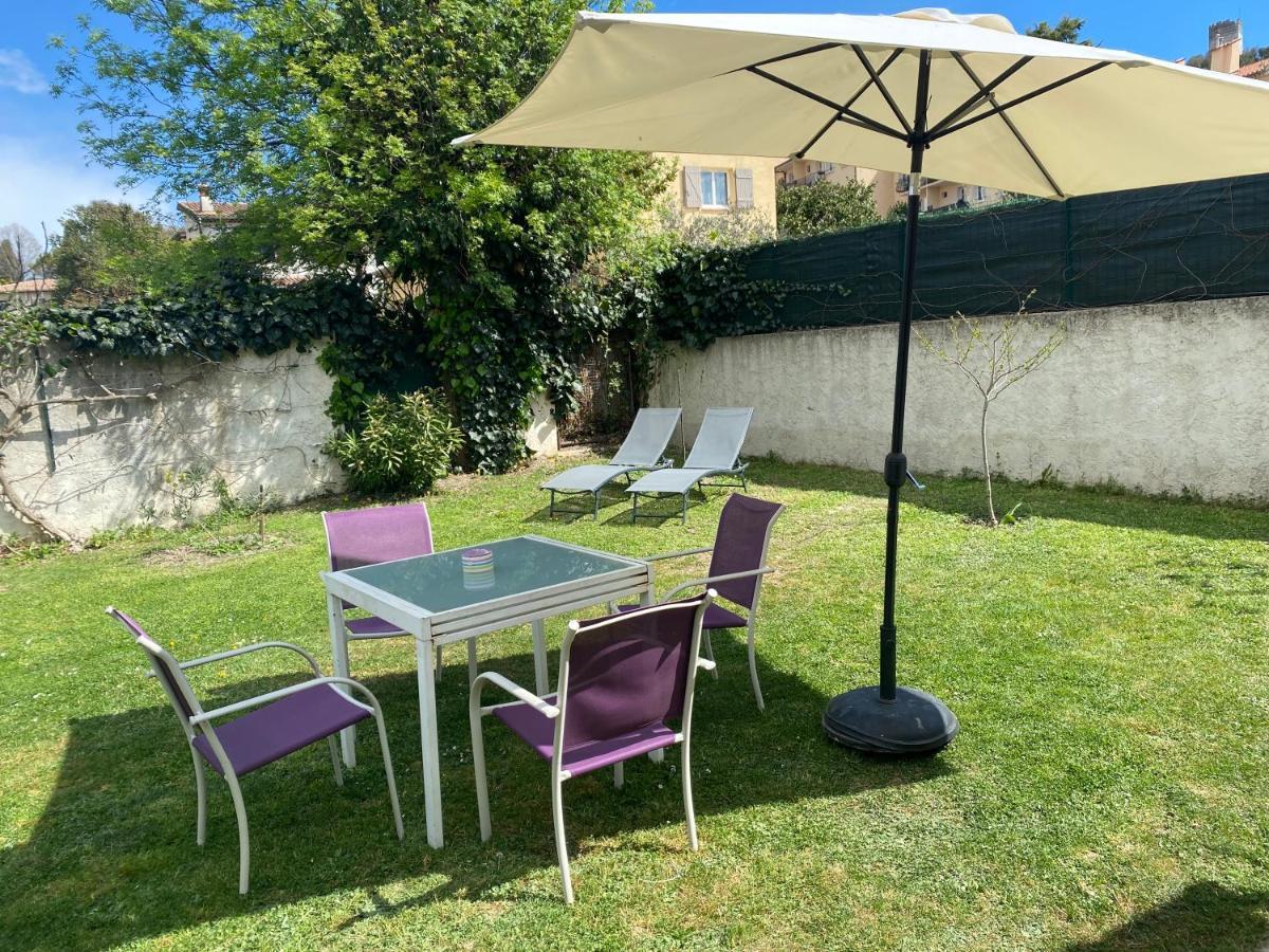 Studio climatisé avec piscine et jardin Villeneuve-Loubet Esterno foto