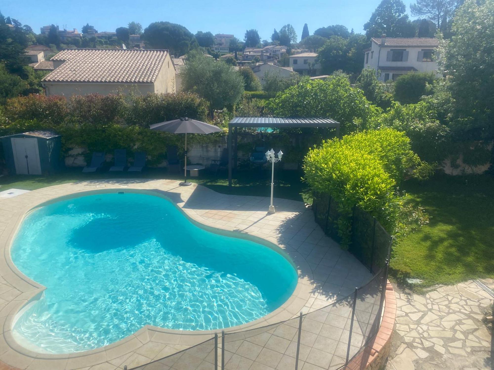 Studio climatisé avec piscine et jardin Villeneuve-Loubet Esterno foto